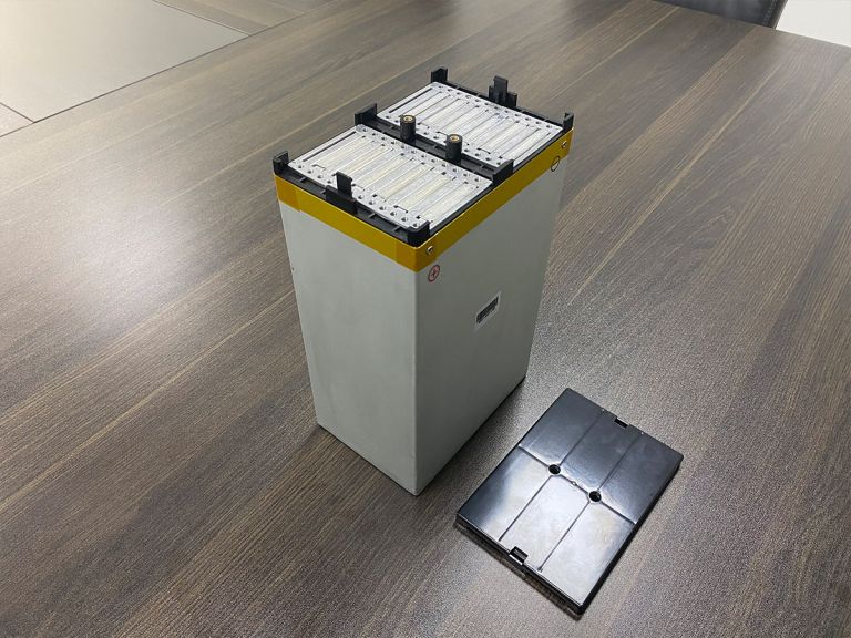 Aluminum block battery modules